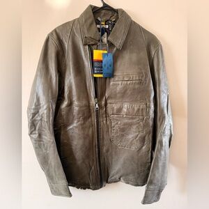 G-star Men's Leather Jacket (brand new)
